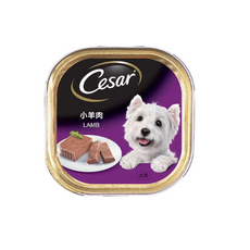 Cesar 西莎 牛肉精緻風味餐盒 寵物狗罐頭濕糧, 100g, 24個, 小羊肉