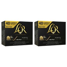 로르 에스프레소 리스트레토, 2개, 208g, 40개입