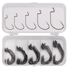 히즈플랜 와이드훅 낚시바늘 5종 x 10p 세트, 1세트