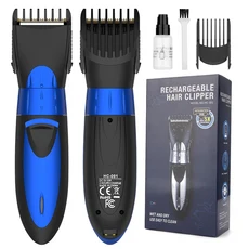 RESUXI HC-001 7800 RPM 남성용 전문 오일 헤드 클리퍼 살롱 가정용 조절 가능한 블레이드 트리머, 01 빠른, 02 Blue