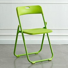 접이식 의자 등받이 접는 강당 원형 사무실 낮은 카페, 1인용, 정교하고 두껍고 강화된 올그린