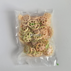 손질하고 염장한 연근채 1kg 수입산 슬라이스 가정용 반찬용 연근조림 업소용 대용량, 1.자숙연근채1kg 수입산(아이스박스), 1개