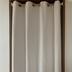 공간분리 아일렛 문 가리개 커튼 아이보리 200cm, 상세페이지 참조