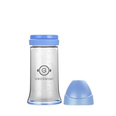 그로미미 일회용 젖병 노꼭지 250ml, 스카이블루, 1개