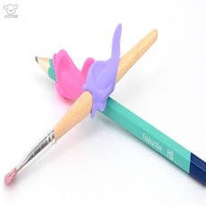 리치점빵 실리콘 돌고래 펜그립 1P 사무보조 실리콘그립