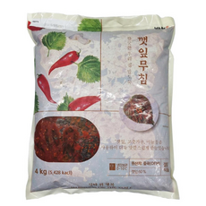 또밥찬 반찬단지 깻잎무침 4kg 양념깻잎 반찬단지 대용량 업소용, 1개