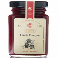 LOHAS EDIBLE ROSE GARDEN 玫開四度食用玫瑰園 經典玫瑰花醬 190g 嚴選玫瑰花瓣製作 口感細膩滑順 用途廣泛, 1個