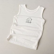 兒童冰絲背心，無袖透氣上衣，嬰兒寶寶夏款童裝，可愛卡通圖案
