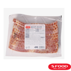 에쓰푸드 라이트 베이컨 (냉동) 저염베이컨, 1kg, 2개