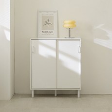 라자가구 밀라 슬라이딩 거실 베란다 다용도 미닫이 멀티 수납장 800, 슬라이딩 수납장 800