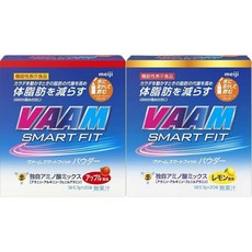 세트 바움VAAM 스마트핏 워터 파우더 레몬 사과 맛 2종 각 1개5.7gx40봉지 1박스, One Size, One Color, 1개, 5.7g