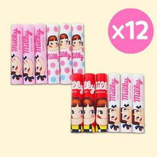 페코 연필캡(6개입) 2종 / 페코짱/신학기 준비물/연필 보호캡/연필깍지/학용품/캐릭터 연필홀더, 12개, 레드+핑크