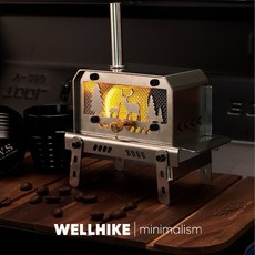 WELLHIKE 迷你薰香爐 柴爐 麋鹿造型, 1個