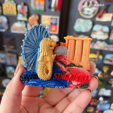 마카오마그넷 마카오기념품 성바울성당 마그네틱 마카오성당 냉장고 세계, AQ. 싱가포르 사인 6