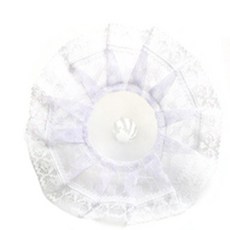 롬이샵 DIY 플라스틱재료 부케받침 흰색 소 부케만들기
