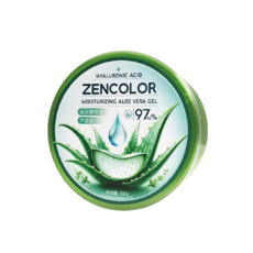 ZENCOLOR 玻尿酸蘆薈保濕凝膠 300g 清爽水潤舒緩肌膚 告別乾燥粗糙, 5個