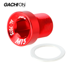 사이클링 자전거 긴 M15 7075 커버 나사 볼트 부품 MTB 가치온, 1개, 레드