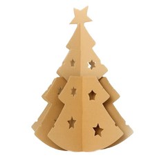 종이 모형 나무 공방 공예 교실 소품 DIY 골판지 입체 큰나무 장식 트리 전시, C형, 1개