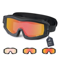 고글 스포츠보안경 자외선차단 Vozapow 전문 슈팅 안티 안개 ANSI Z87.1 안전 Airsoft 전술 안경 오토바이 등산 선글라스, 1개, 9)P4-Photochromic Len