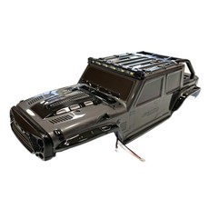 어린이 1:16 지프 RC 오프로드 자동차 원격 제어 차량 4x4 드라이브 시뮬레이션 모델 LED 조명 장난감, [05] Dark Grey Shell only, 1개