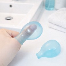 리빙릿 손가락 방수 커버 실리콘 발가락 골무 샤워 비닐 보호, 1세트