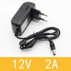 컨버터1PCS DC12V2A AC 100V-240V 변환기 어댑터 DC 12V 2A 2000mA 전원 공급 장치 EU 플러그 5.5mm x 2.1-, 1개