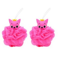 핑크퐁 피규어 핑크퐁 샤워볼, 5개, 핑크