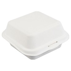 씨앤몰 일회용 펄프 햄버거용기(고급형) CN B-003 화이트, 1개, 50개입
