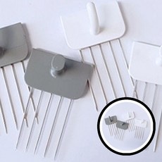 빠띠라인 벽지에꽂는 벽걸이 꼭꼬핀 dda+419PJ, 그레이일자형