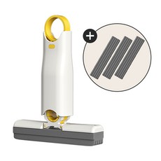 가정용 GS367 욕실 화장실 핸드 물기 제거기 미니 밀대 펄프 주방용, 1개, 화이트