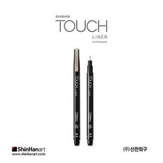 신한 터치라이너펜 블랙, 1개, 0.5mm