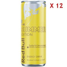 레드불 썸머 수다치-라임, 12개입, 250ml