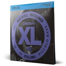 D'Addario 니켈 와운드 베이스 기타줄 라이트 45-100 롱 스케일 (EXL170), Long Scale, 1개