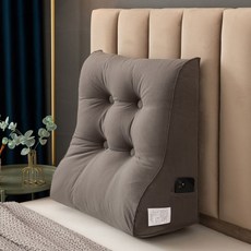 역류방지 쿠션 삼각 베개 경사 등받이 베게 역류성식도염 침대, 그레이 45x55x26cm