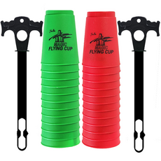 해피아이몰 스피드 컵쌓기 2종 x 12p + 휴대용 홀더 2p 세트, Red Green, 1개