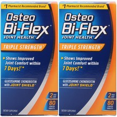 OSTEO 葡萄糖胺軟骨素錠, 80顆, 2盒