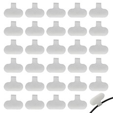 Verkelly 후크 및 루프 케이블 라벨 40개 쓰기 가능한 방수 케이블 태그 쉬운 정리 및 식별을 위한 다기능 와이어 태그(화이트), Verkelly 후크 및 루프 케이블 라벨 40개, 쓰