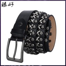 五金皮帶 歐美嘻哈朋克風 男款