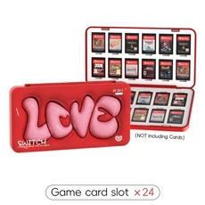 스위치/스위치 OLED 카트리지 보관함 칩 홀더 커버용 24 in 1 게임 카드 케이스, 08 pattern 01