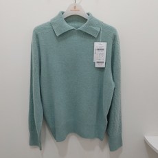 [행복한백화점][올포유]겨울 여성 캐시미어 혼방 카라스웨트 (민트 레드) ALSPN--9421