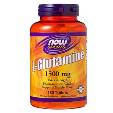 NOW Foods 左旋麩醯胺酸錠 1500mg, 180顆, 1罐