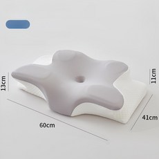 나비잠베개 경추베개 베개 메모리폼 나비잠, 1개, 실버그레이 2개