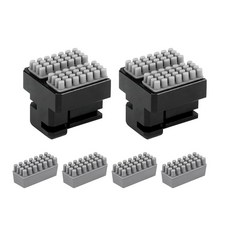 ECLATIS KoBRA 브라 S1 노즐 브러시 - 2팩 알루미늄 하우징 실리콘 와이퍼 교체용 4개 포함 3D 프린터용 내구성 있는 핫엔드 클리닝 액세서리 299750, ECLATIS KoBRA 브라 S1 노즐 브러시 - 2