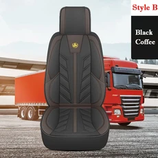가죽 대형 트럭 버스 시트 용 고강도 쿠션 커버, 1개, B-Black Coffee, 상세설명참조