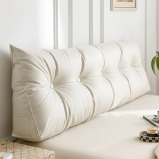 침대 등받이 쿠션 대형 허리 받침 베개 쇼파 임산부 롱 등쿠션 침실, F. 테크놀로지 트라이앵글 - 화이트