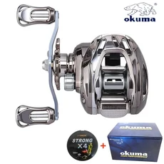 Lidafish-롱 캐스팅 낚시 릴 최대 드래그 파워 8KG 베이트 캐스팅 릴 7.2:1 기어비 알루미늄 스풀, Blue, Left Hand