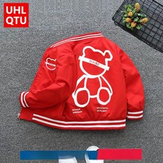 키즈 봄 아우터 얇은 재킷 트렌디 캐주얼 어린이 점퍼 아동 바람막이 자켓, 130cm, 레드