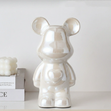 벨린 베이브릭 세라믹 장식 오브제 저금통 피규어, 화이트 (white)