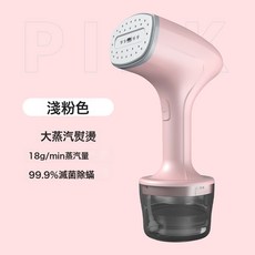 新跨境手持掛燙機 熨燙機 家用小型電熨斗 蒸汽掛燙機 平燙掛燙一體機, 美規插頭110V, 淺粉色 頂配掛燙機