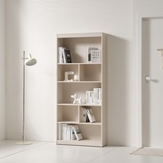 감성 인테리어 완성 슬림 5단 책장 80cm P0000BPW, 화이트